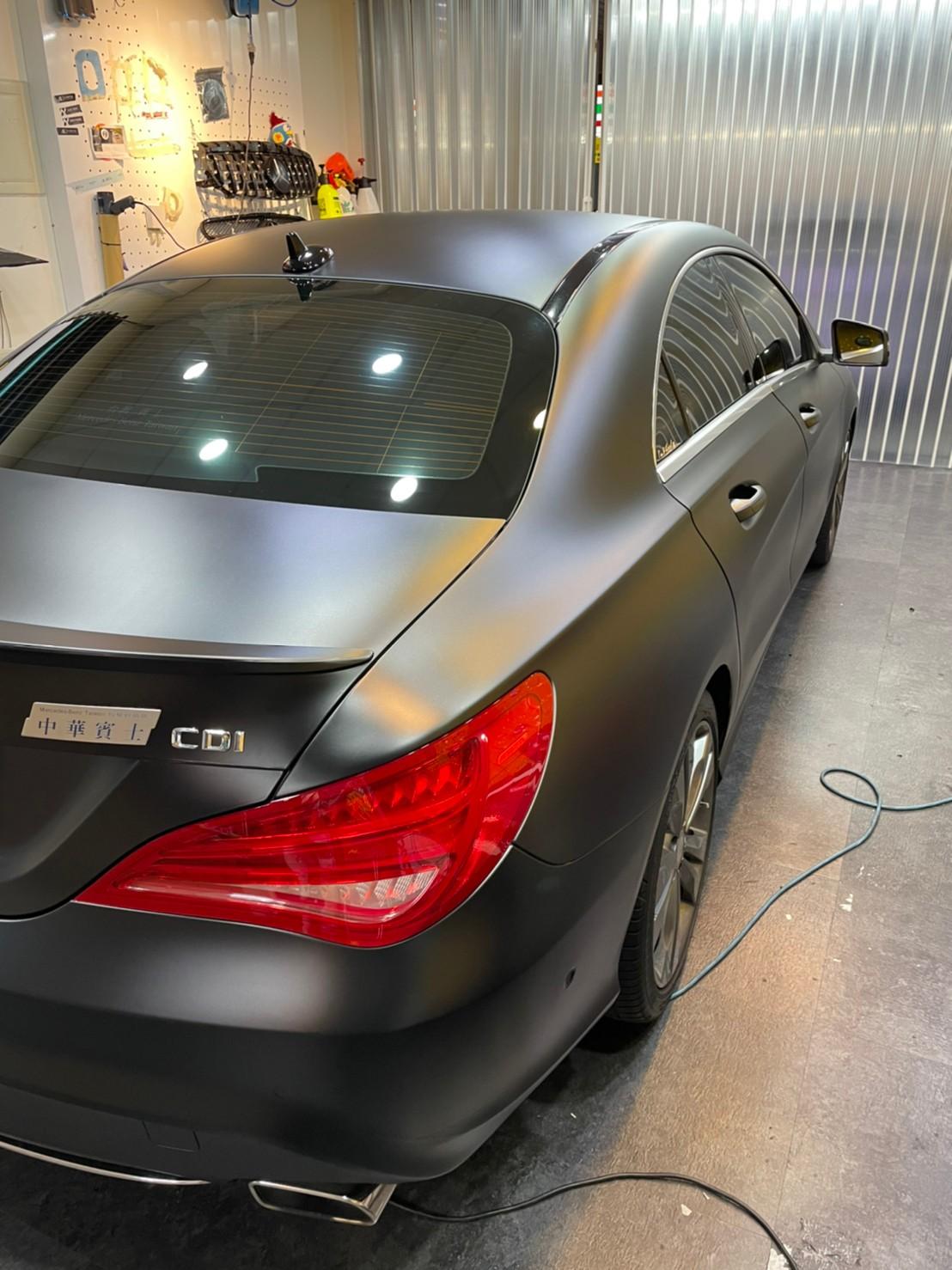 Benz w117 CLA200CDI 消光黑